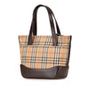 Burberry Haymarket Check Canvas Handbag Secondhand