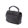 Saint Laurent Mini Chevron Sheepskin Monogram College Satchel Secondhand