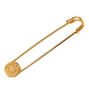 Hermès Gold Plated Clou de Selle Safety Pin Brooch Secondhand