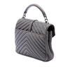 Saint Laurent Medium Chevron Sheepskin Monogram College Satchel Secondhand