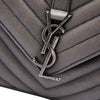 Saint Laurent Medium Chevron Sheepskin Monogram College Satchel Secondhand