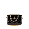 Chanel Small Glazed Goatskin Box With Chain Secondhand