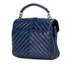 Saint Laurent Medium Monogram Chevron Sheepskin College Bag Secondhand