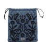 Prada Impuntu  Denim Embroidered Drawstring Pouch Secondhand