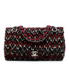 Chanel Medium Classic Tweed Sequins Double Flap Secondhand