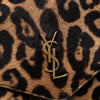 Saint Laurent Large Pony Hair Leopard Print Cassandre Pouch on Chain Secondhand