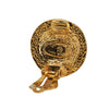 Chanel Gold Plated and Silver Plated CC Round Clip On Earrings Secondhand