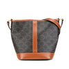 Celine Small Triomphe Coated Canvas Bucket Bag Secondhand