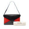 Celine Tricolor Calfskin and Suede Diamond Shoulder Bag Secondhand