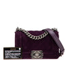 Chanel Small Quilted Velvet Boy Flap Secondhand