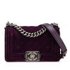 Chanel Small Quilted Velvet Boy Flap Secondhand