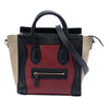 Celine Nano Tricolor Calfskin and Suede Luggage Tote Secondhand
