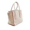 Prada Mini Scamosciato Trimmed Glace Calf Twin Pocket Satchel Secondhand