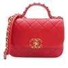 Chanel Quilted Lambskin Chain Infinity Top Handle Bag Secondhand
