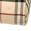 Burberry Velvet Trimmed House Check Canvas Tote Secondhand