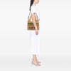 LOEWE Paulas Ibiza Medium Raffia Striped Font Tote Secondhand