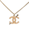Chanel CC Gold Plated Enamel Arrow Pendant Necklace Secondhand