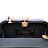 Chanel CC Lambskin and Metal Square Clutch with Chain Secondhand