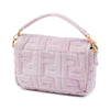 Fendi Mini Zucca Embossed Velvet Baguette Satchel Secondhand