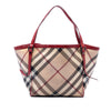 Burberry Supernova Check Coated Canvas Whipstitch Tote Secondhand