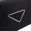 Prada Mini Leather Triangle Chain Crossbody Secondhand