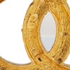 Chanel Gold Plated CC Rhinestone Brooch Secondhand
