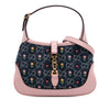 Secondhand Gucci Limited Edition Mini GG Embroidered Denim Floral Jackie 1961 Crossbody