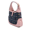 Secondhand Gucci Limited Edition Mini GG Embroidered Denim Floral Jackie 1961 Crossbody