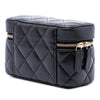 Chanel CC Quilted Lambskin Zip Around Jewelry Case Secondhand