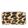 Prada Pony Hair Leopard Print Zip Around Wallet Secondhand