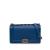 Chanel Old Medium Quilted Caviar Boy Flap Secondhand