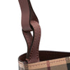 Secondhand Burberry Haymarket Check Coated Canvas Lorne Bucket Bag