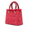 Dior Medium Tweed Fringe Rhinestone Lady Dior Secondhand