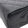 Chanel Quilted Caviar CC Vanity Case With Chain Secondhand