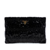 Prada Vernice Gaufre Clutch Secondhand