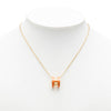 Secondhand Hermès Gold Plated Enamel Pop H Pendant Necklace