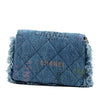 Chanel Fringe Denim Mood Clutch with Chain Secondhand