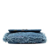 Chanel Fringe Denim Mood Clutch with Chain Secondhand