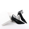 ROCHAS Velvet and Patent Leather Pumps in Black, Size 37 EU Secondhand