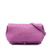 Bottega Veneta Leather Intrecciato Flap Crossbody Secondhand