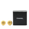 Secondhand Chanel Gold Plated CC Round Clip On Earrings