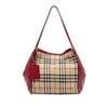 Burberry Small Haymarket Check Canvas and Leather Canterbury Tote Secondhand