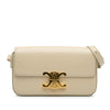 Celine Shiny Calfskin Triomphe Claude Shoulder Bag Secondhand