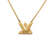 Louis Vuitton Gold Plated GO 14 Necklace Secondhand