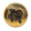 Secondhand Hermès Gold Plated Horn Sellier Clip On Earrings