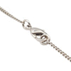 Chanel Silver Plated Crystal CC Logo Pendant Necklace Secondhand