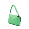 Fendi Zucca Embossed Stitched Leather Baguette Satchel Secondhand