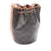 Celine Small Triomphe Coated Canvas Drawstring Bucket Bag Secondhand