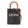 Secondhand Celine Mini Triomphe Coated Canvas Vertical Cabas Satchel