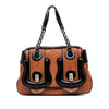 Fendi Medium Leather B Bag Top Handle Bag Secondhand
